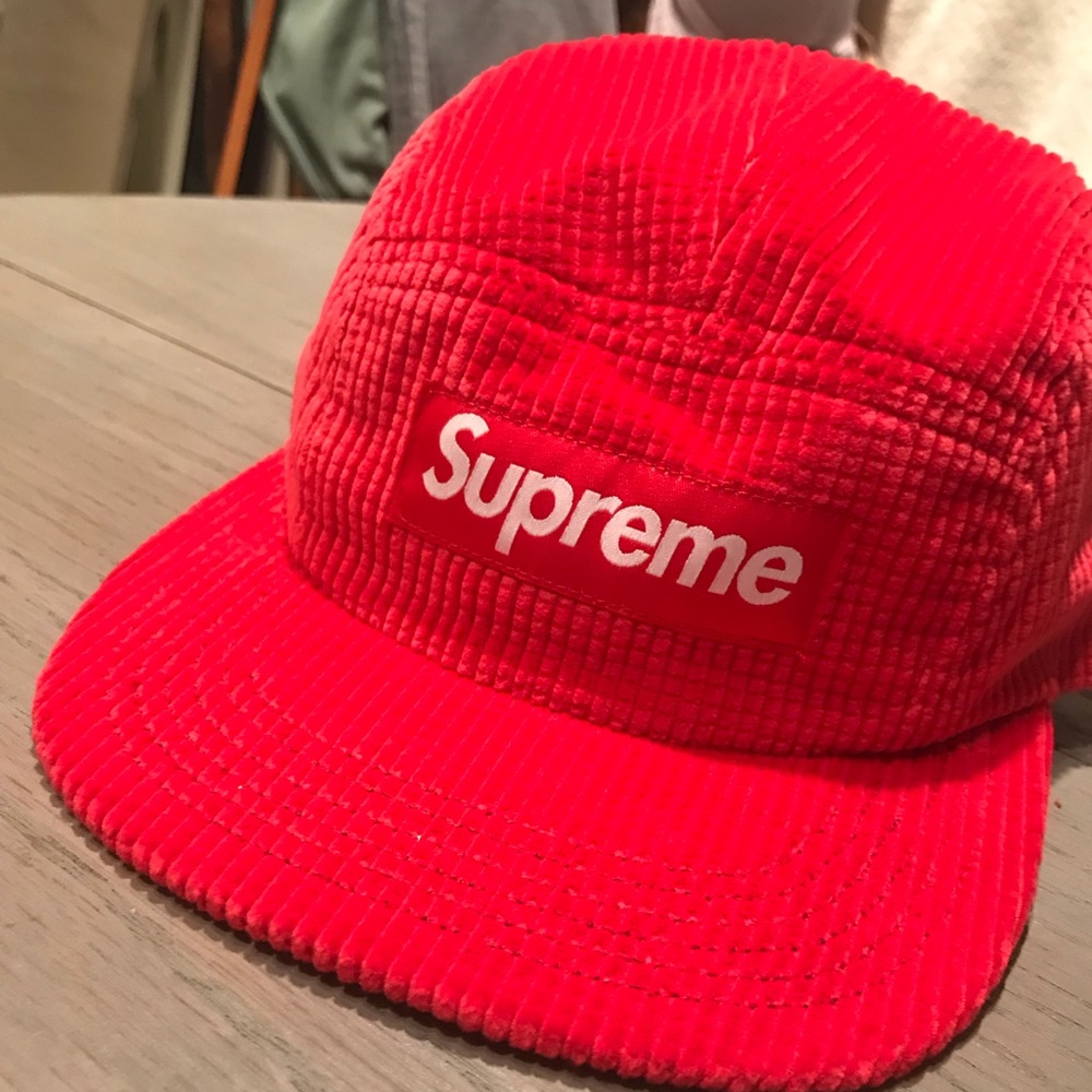 ‼️SOLD‼️NWT SUPREME Waffle Corduroy Camp Cap